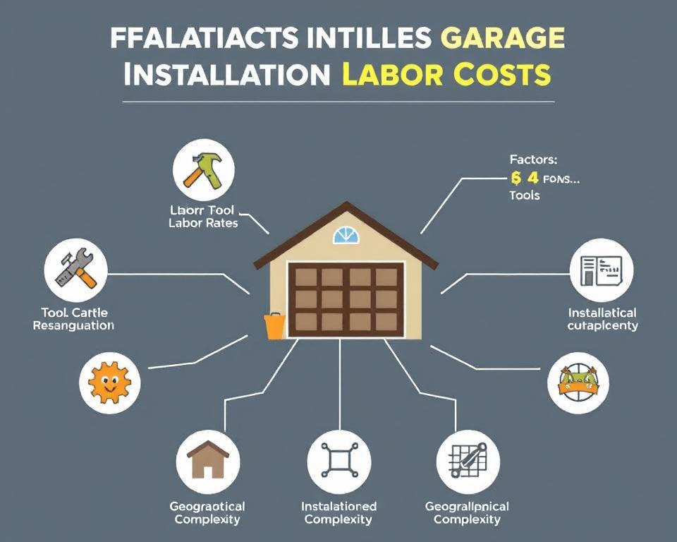 average cost of garage door labor