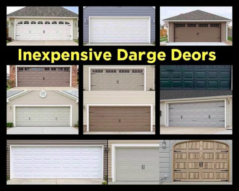 cheapest garage door options