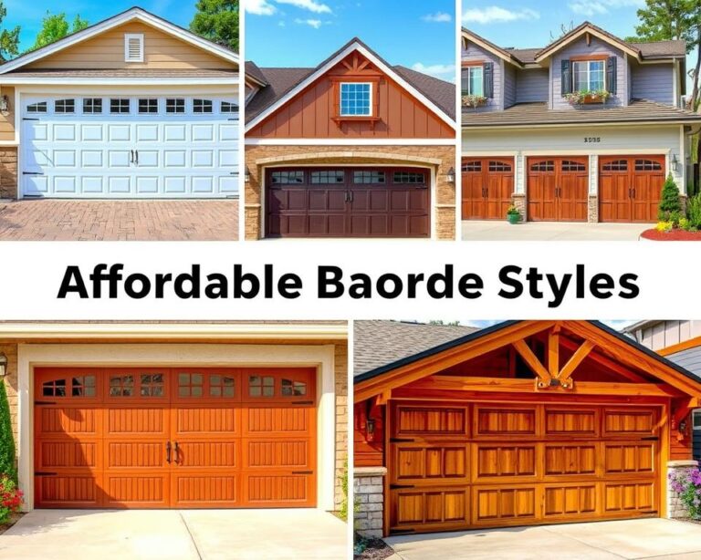 cheapest garage door styles