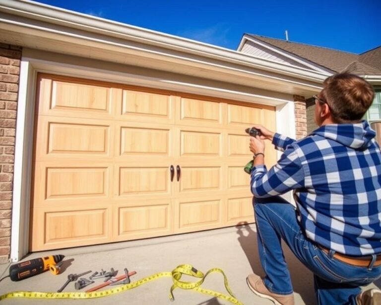 cheapest way to replace a garage door