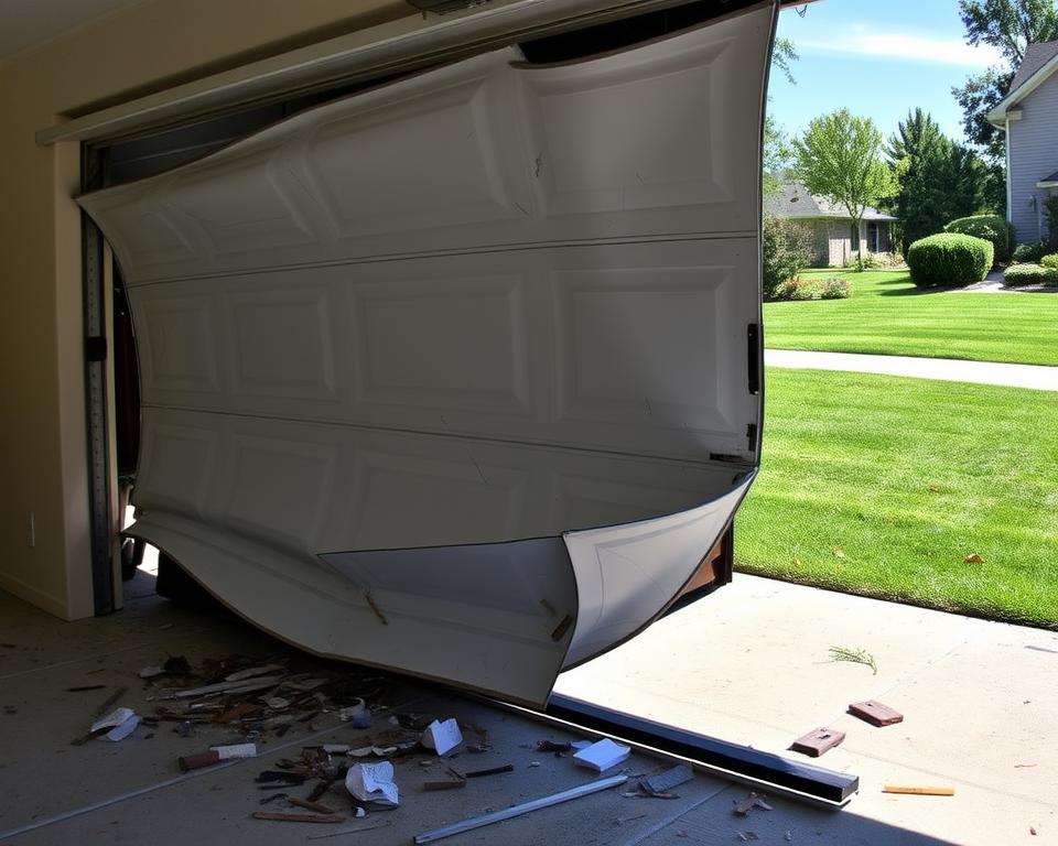 garage door damage