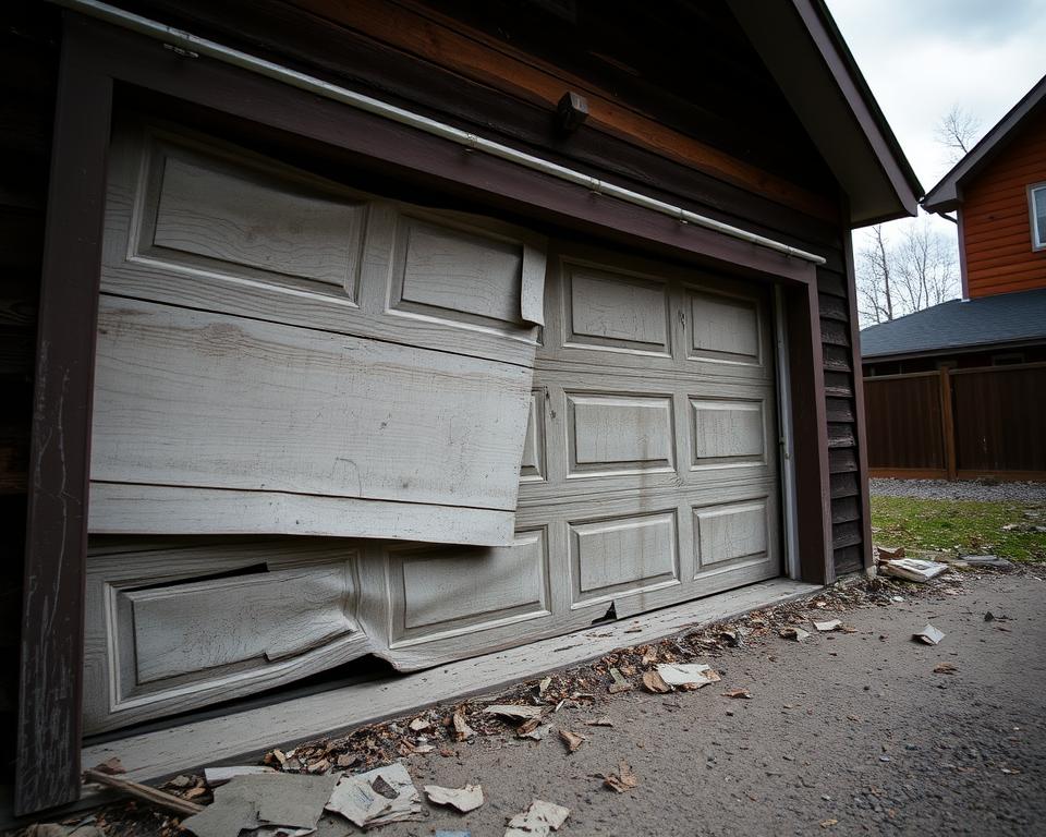 garage door damage
