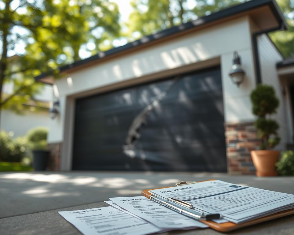 garage door insurance claim