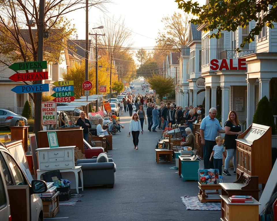 peak hours for garage sales